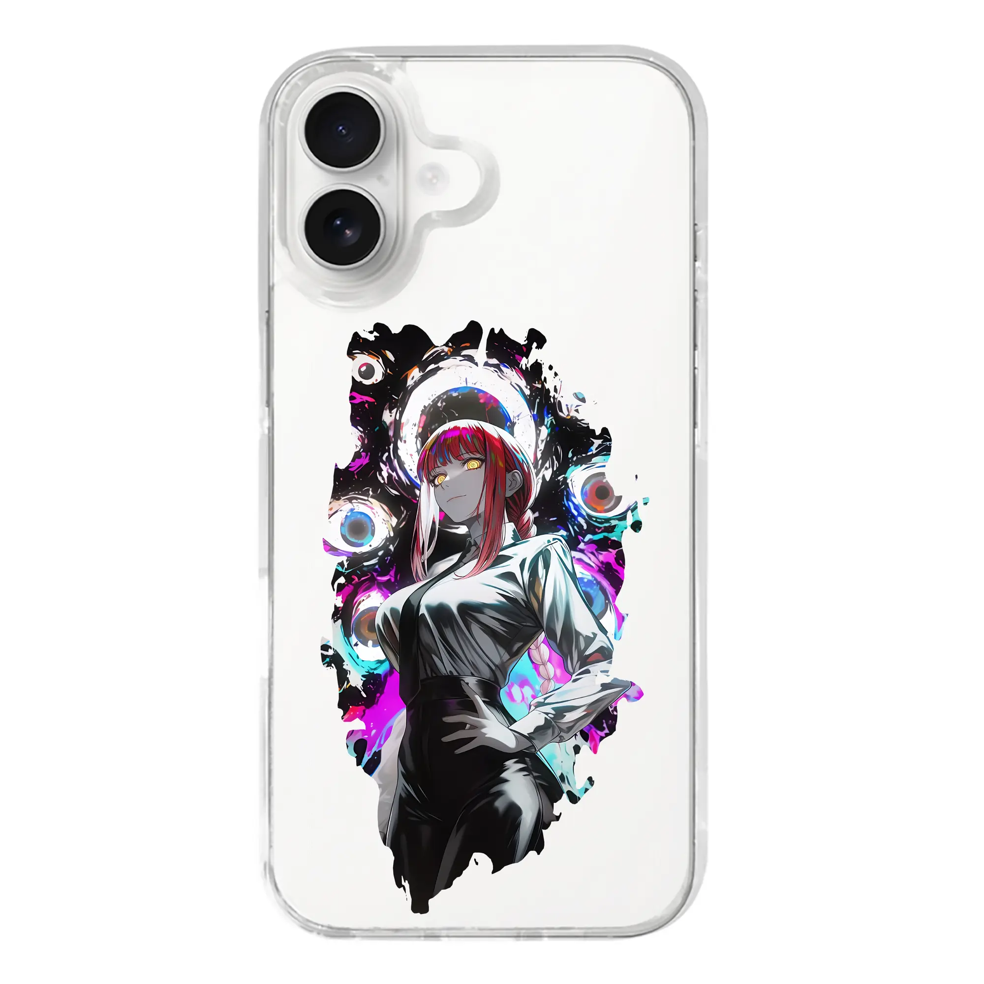 チェンソーマン グッズ,マキマ - iPhone 17シリーズ 透明スマホケース – 薄型・耐衝撃・精密フィット保護カバー